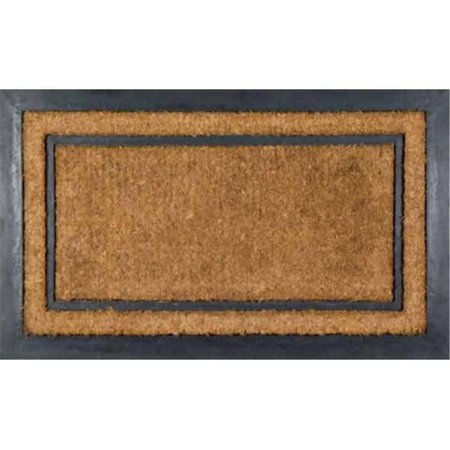 JENSENDISTRIBUTIONSERVICES Rubber Back Coir Doormat York Rectangle MI2592417